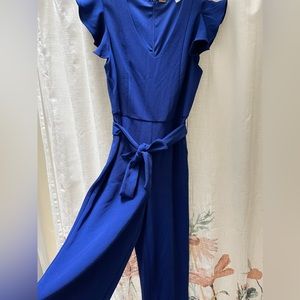New bright blue colored jumpsuit for women